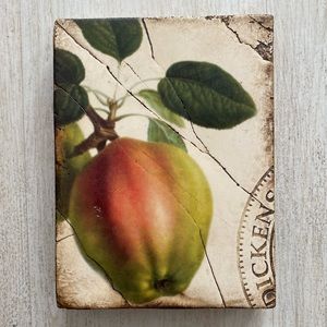 Sid Dickens authentic apple tile. Retired. 6x8 inches. Excellent condition